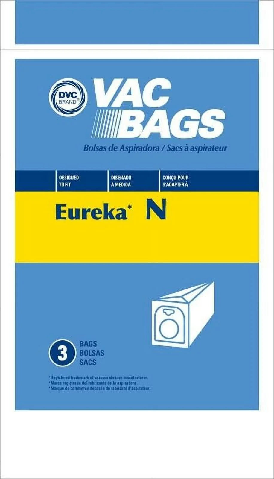 Compatible with Eureka Style N Mighty Mite 2 Vacuum Cleaner Bags by DVC Made in USA [ 27 Bags ]