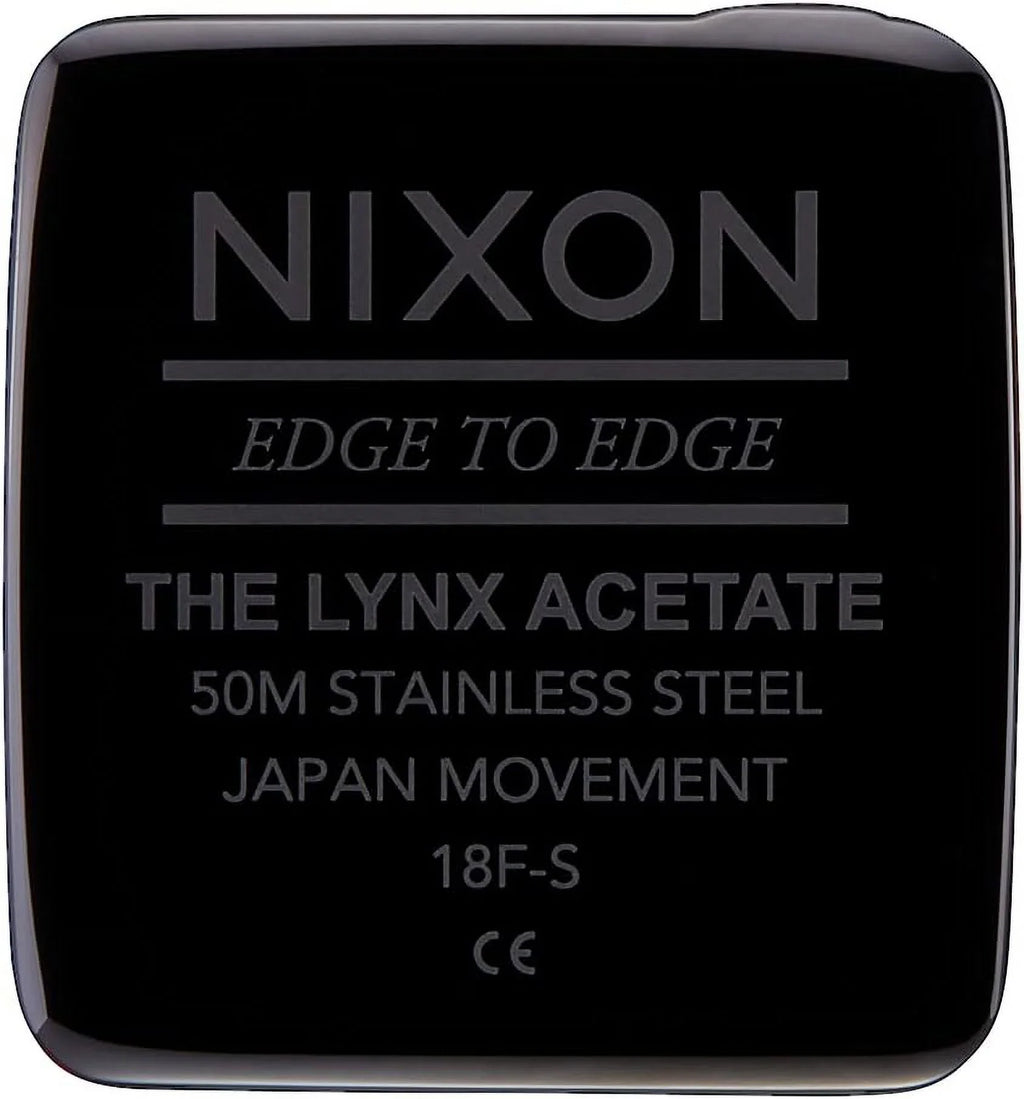 Nixon Lynx Acetate Quartz Black Dial Ladies Watch A1259-2336-00