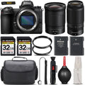Nikon Z6 Mirrorless with 50-250mm f/4.5-6.3 VR Lens + 24mm f/1.8 S Lens + 64GB Storage + UV Filter + Backup Battery + Case + Cleaning Kit - International Version