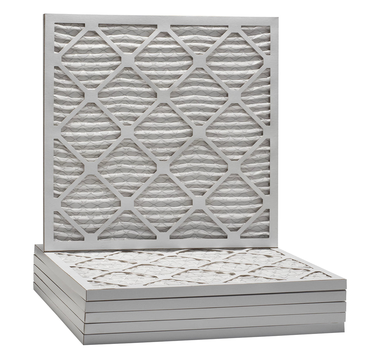 Aerostar 25x25x1 MERV 8, Pleated Air Filter, 25x25x1, Box of 6, Made in the USA