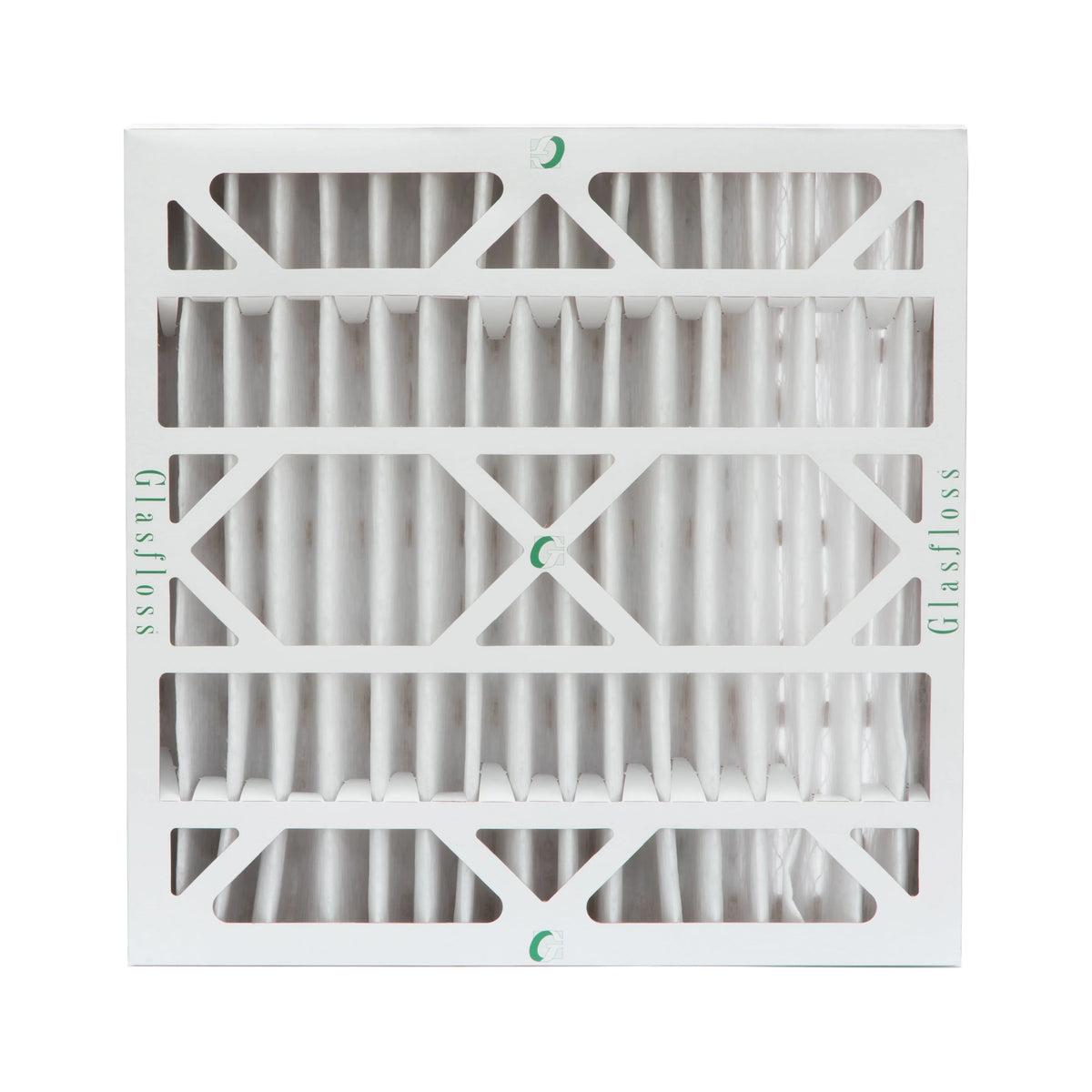 20x20x4 MERV 10 Pleated AC Furnace Air Filters by Glasfloss Industries. ( 3 Pack ) Exact Size: 19-1/2 x 19-1/2 x 3-3/4