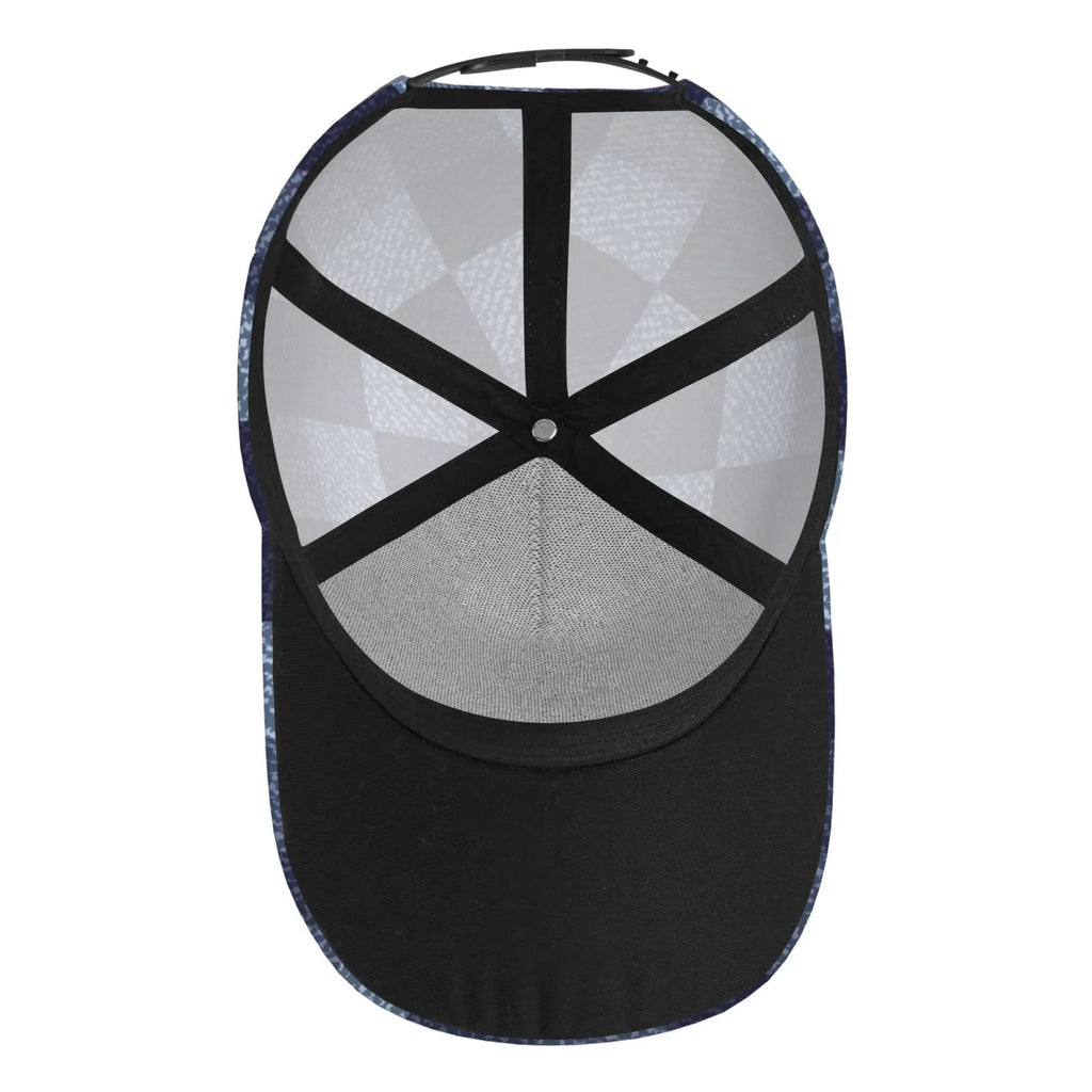 Haiem Blue Gingham Buffalo Check Baseball Cap Dad Hat Cotton Soft Adjustable Fashion Hats for Men Women Unisex Style Headwear