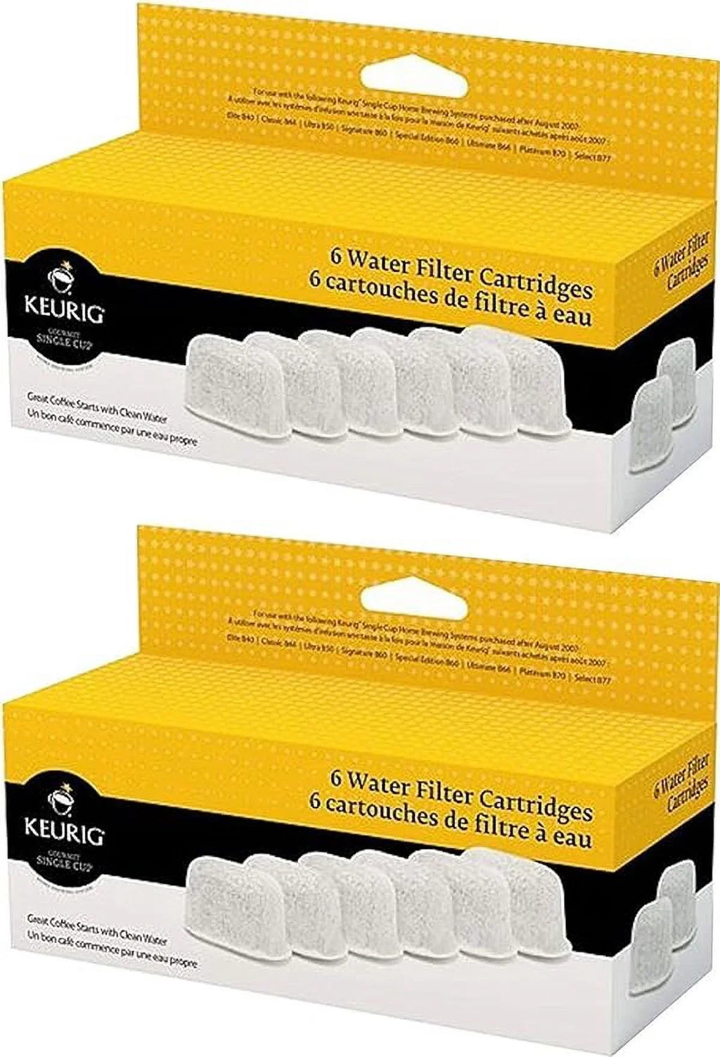 Keurig Six Water Filter Cartridges (12 filters)