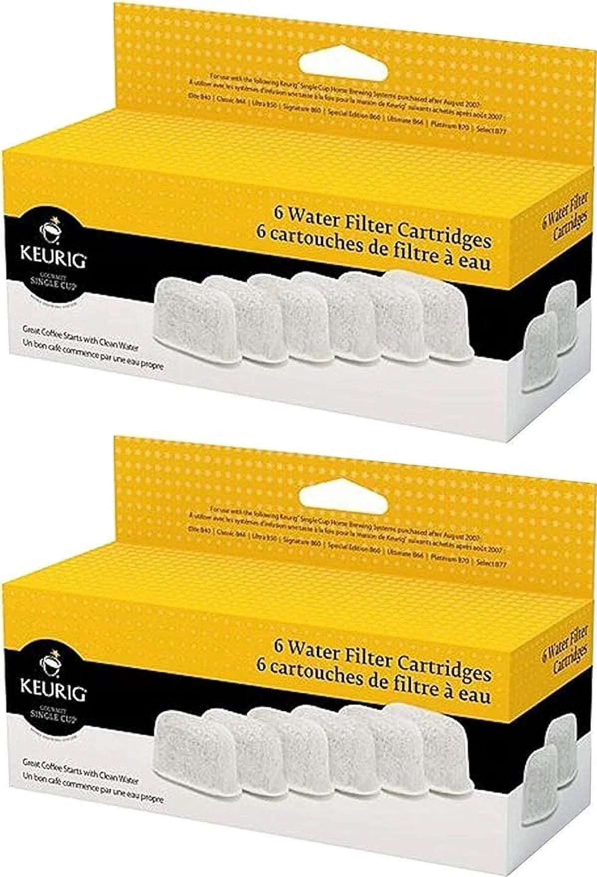 Keurig Six Water Filter Cartridges (12 filters)