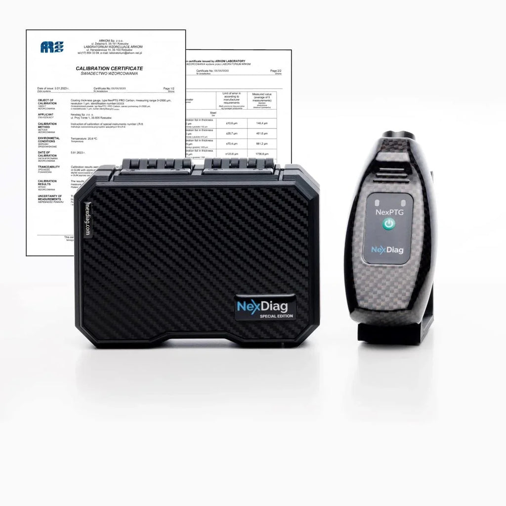 HogoR NexDiag NexPTG Pro Carbon with Calibration Finish Measurement Tool for Automotive Vehicle
