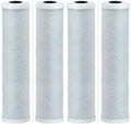 4 Pack Activated Carbon Block Water Filter Cartridges Compatible With Brita USS-120 Models Removes Bad Taste Whole House Replacement Cartridge 1 Micron Universal Drop-In 10" Cartridge
