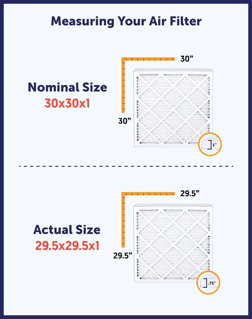 Filter King 9x16.5x1 Air Filter | 4-PACK | MERV 8 HVAC Pleated A/C Furnace Filters | MADE IN USA | Actual Size: 9 x 16.5 x .75"