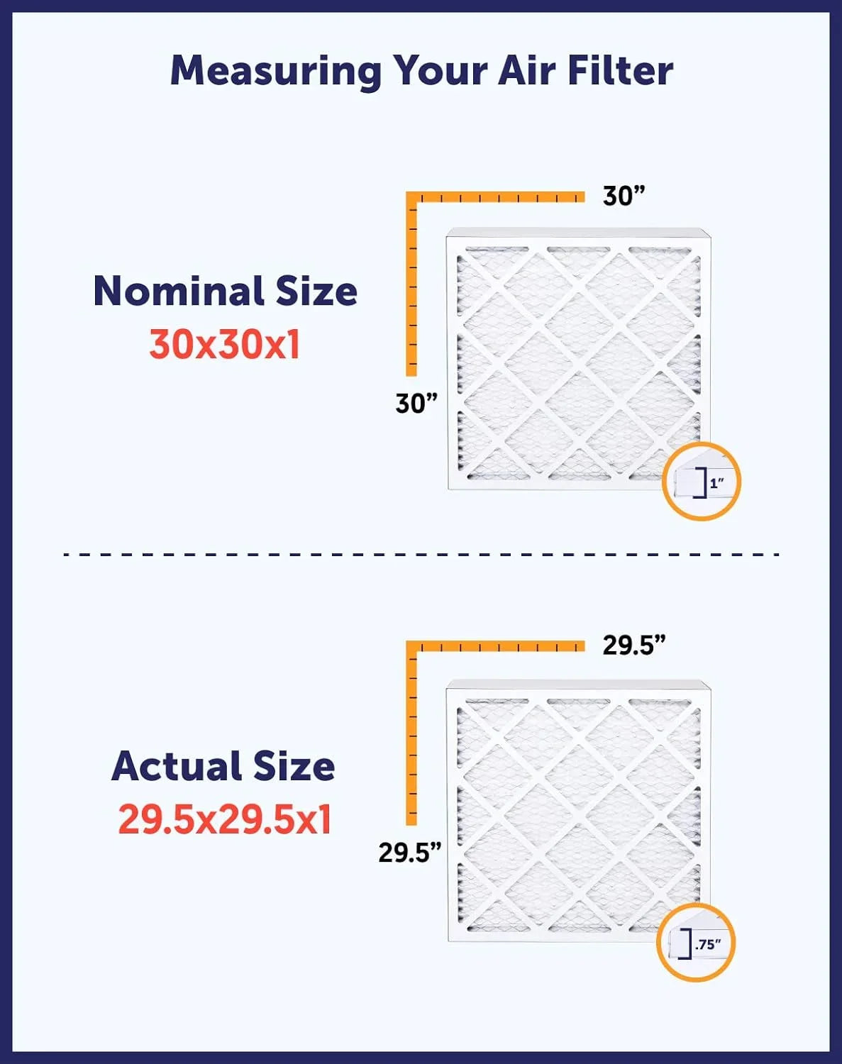 Filter King 9x16.5x1 Air Filter | 4-PACK | MERV 8 HVAC Pleated A/C Furnace Filters | MADE IN USA | Actual Size: 9 x 16.5 x .75"