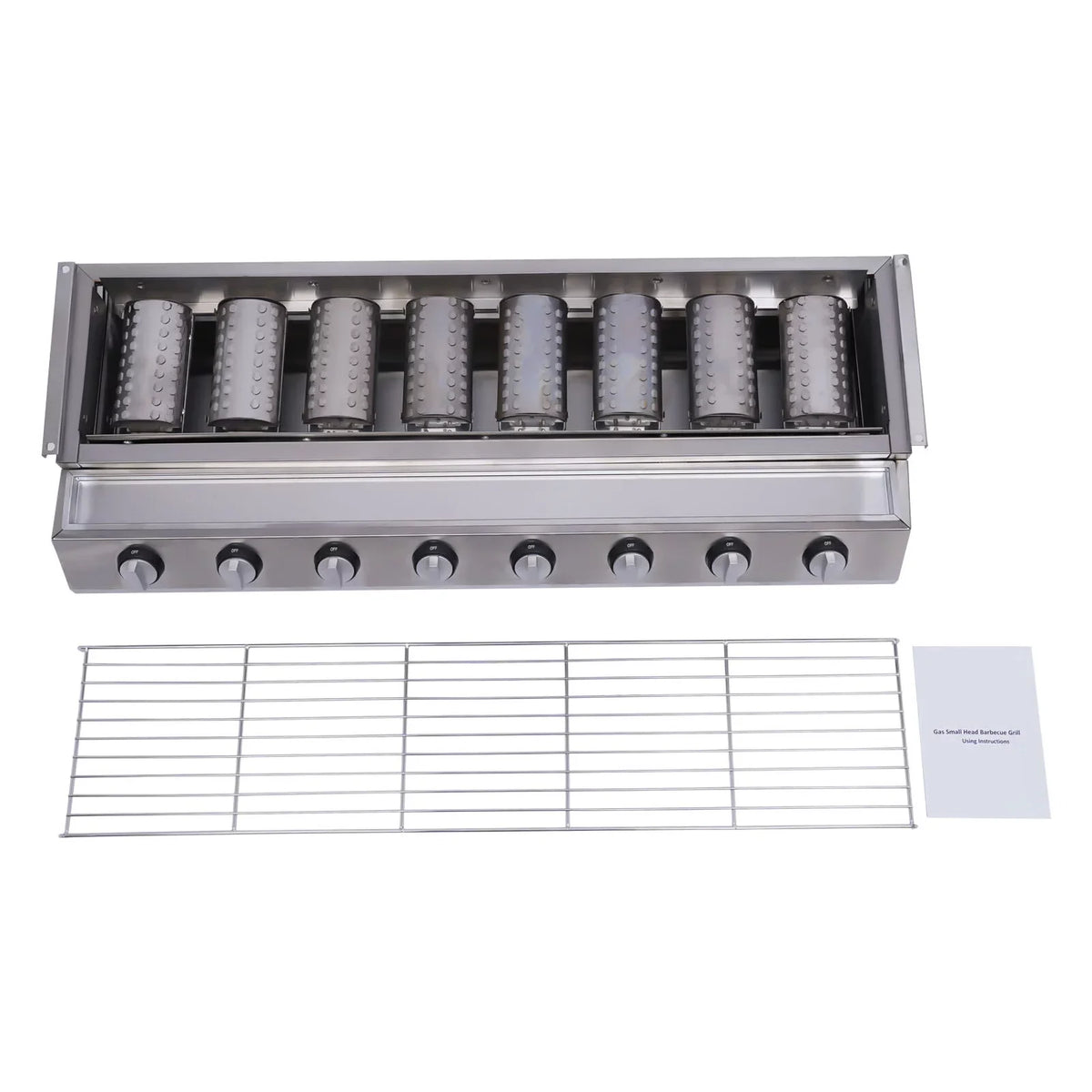 YIYIBYUS BBQ Grill Gas Barbecue Grill for Home Patio Garden Party Picnic, Stainless Steel