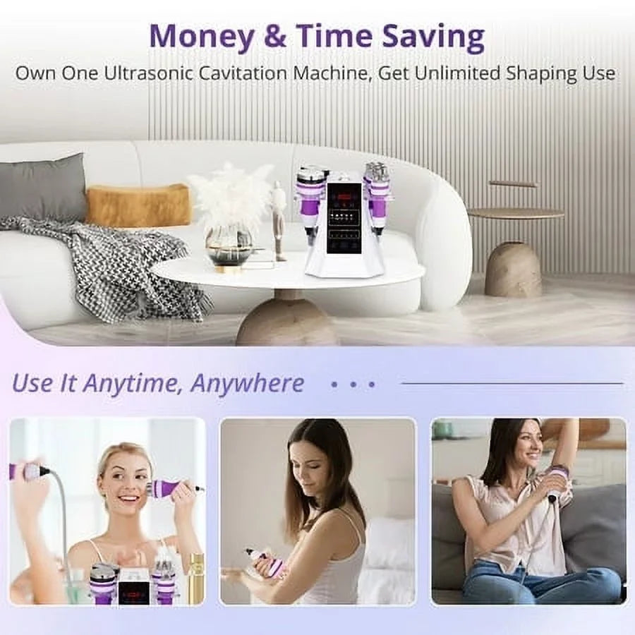 Suerbeaty 5in1 Cavitation 2.0 Multipolar Cold Hammer Photon Bio Body Massager Face Care Machine