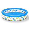 48x10In Air-filled Swimming Pool Blow Up Family Pool For 2 Kids Foldable Swim Ball Pool Center