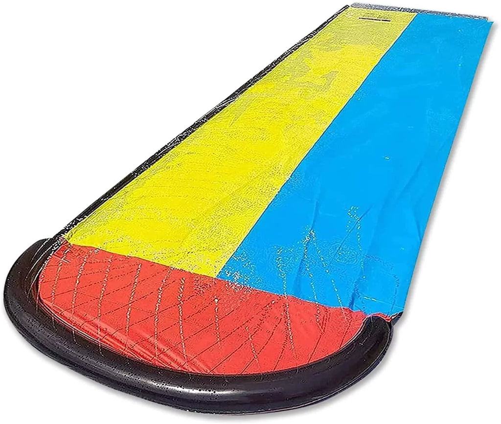 Vivazy 15.5ft Summer Backyard Quality Polymer Smooth Slick , Water Slides Inflated Crash Pad