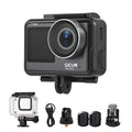 Action Camera Yabuy SJ11Active Action Camera Portable Camera 20MP Waterproof -shaking Dual Screen Support Live Streaming with Waterproof Case Adapters