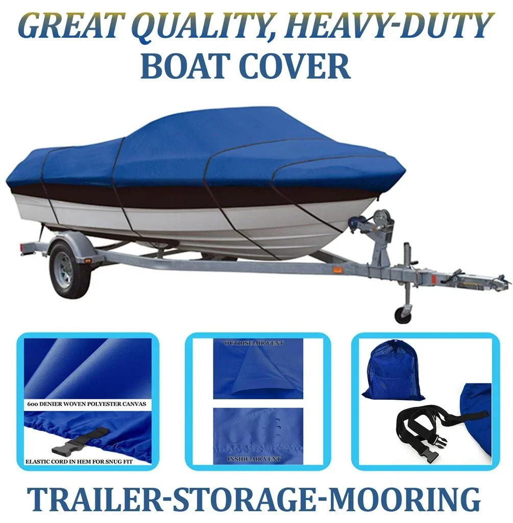 BLUE, GREAT QUALITY BOAT COVER Compatible for LOWE 1648 T 2006-2007