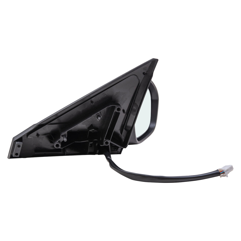 Brock Aftermarket Replacement Passenger Right Power Mirror With Heat-Signal-Camera Finish To Match Black Compatible With 2020-2021 Nissan Sentra