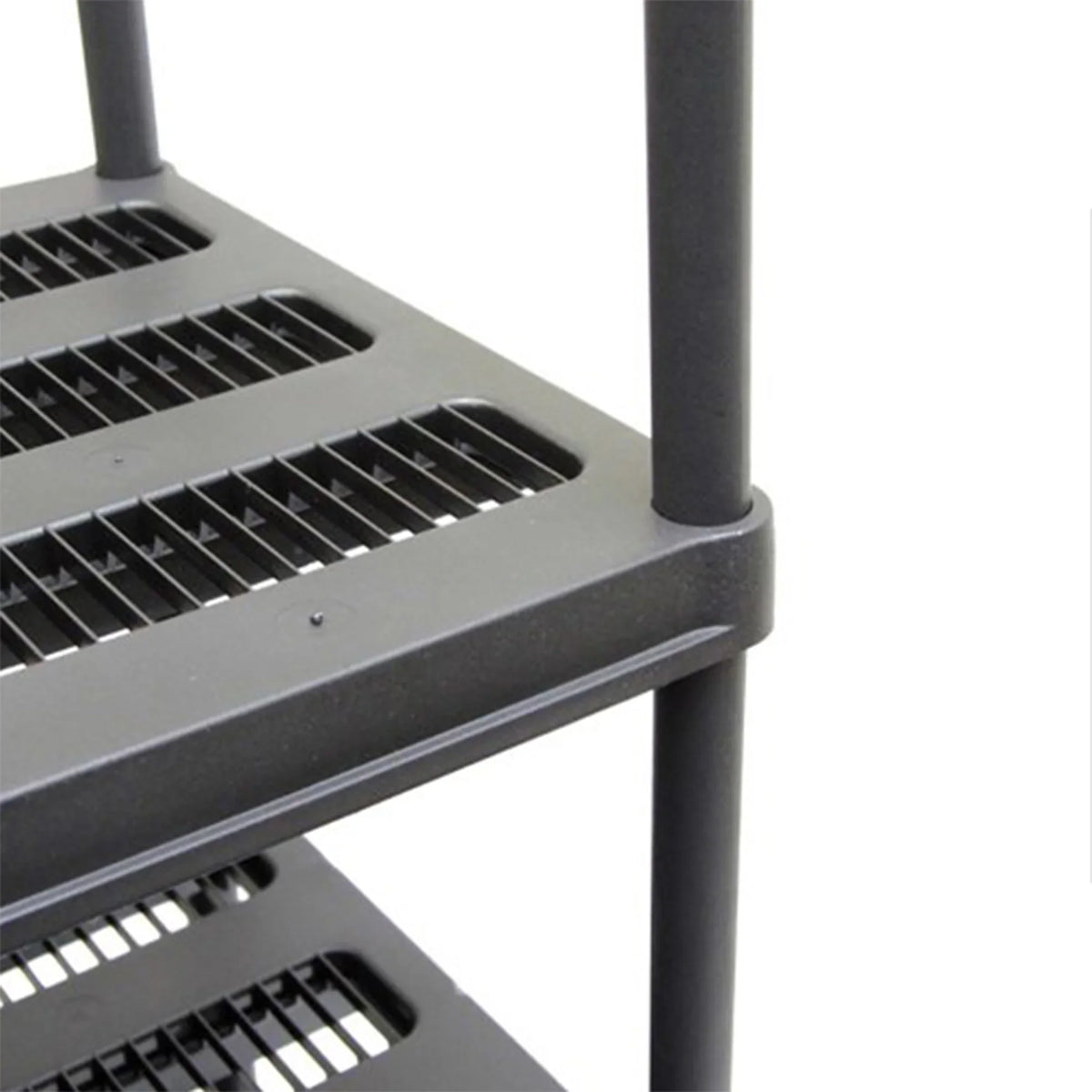 Juggernaut Storage 72 Inch 5 Shelf Plastic Utility Shelving Storage Unit