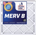 Filter King 30x30x1 Air Filter | 5-PACK | MERV 8 HVAC Pleated A/C Furnace Filters | MADE IN USA | Actual Size: 29.5 x 29.5 x .75"