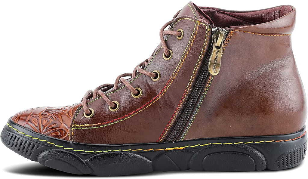 Spring Step LArtiste Womens Daniellet Sneaker 5.5-6 Brown Multi