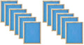 True Blue 112161 12" x 16" x 1" Flat Panel Spun Fiberglass Disposable Furnace Air Filter MERV 2 - Quantity of 12