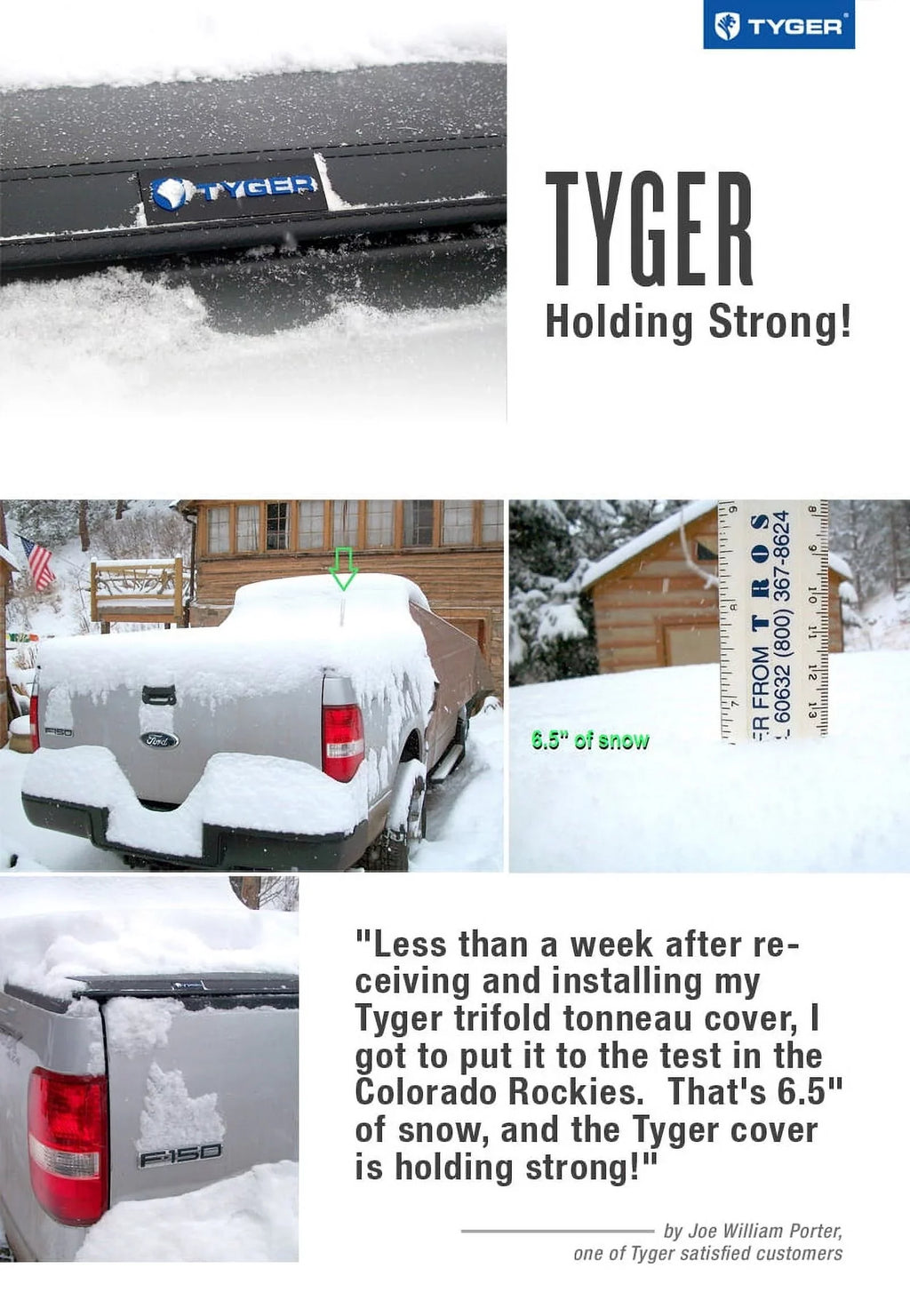 Tyger Auto T3 Soft Tri-fold Truck Bed Tonneau Cover Compatible with 2005-2021 Nissan Frontier; 2009-2012 Suzuki Equator | 6' (73") Bed | TG-BC3N1029