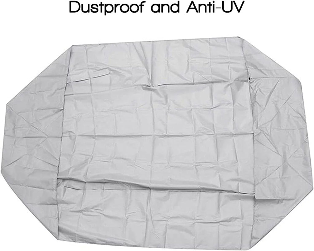 Durable Waterproof Dustproof Boat Cover Air-filled Boat Dinghy Cover Silver Grey