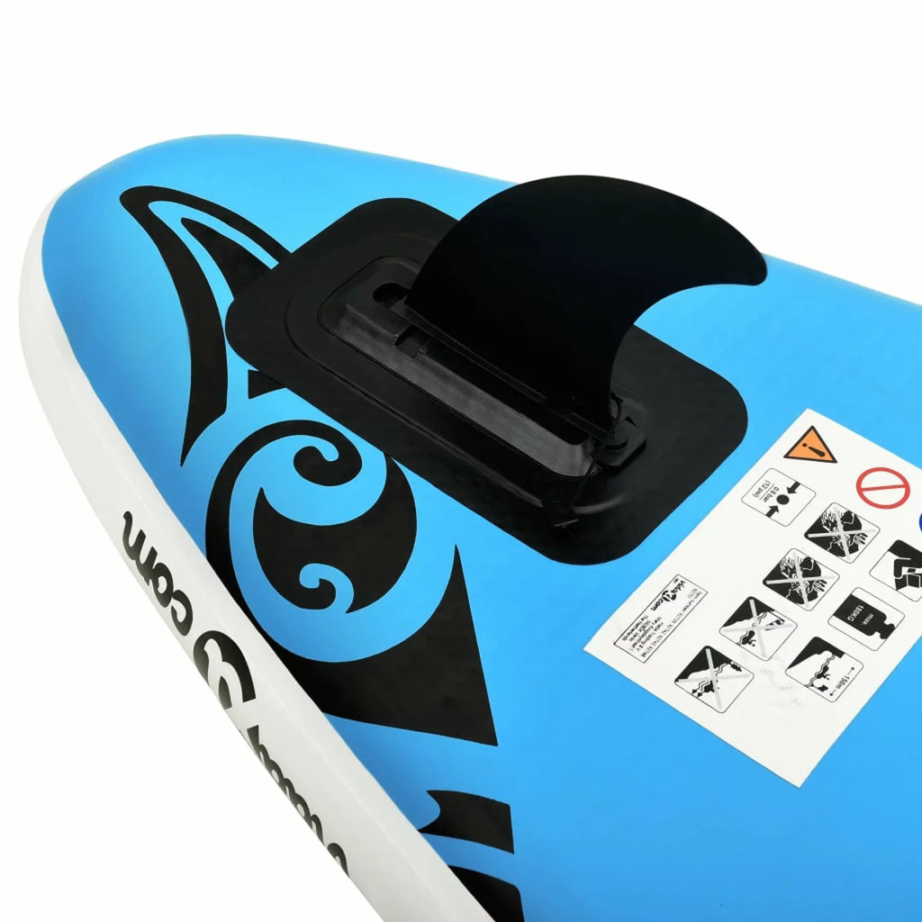Carevas Blow-up Paddleboard Set 120.1"x29.9"x5.9" Blue