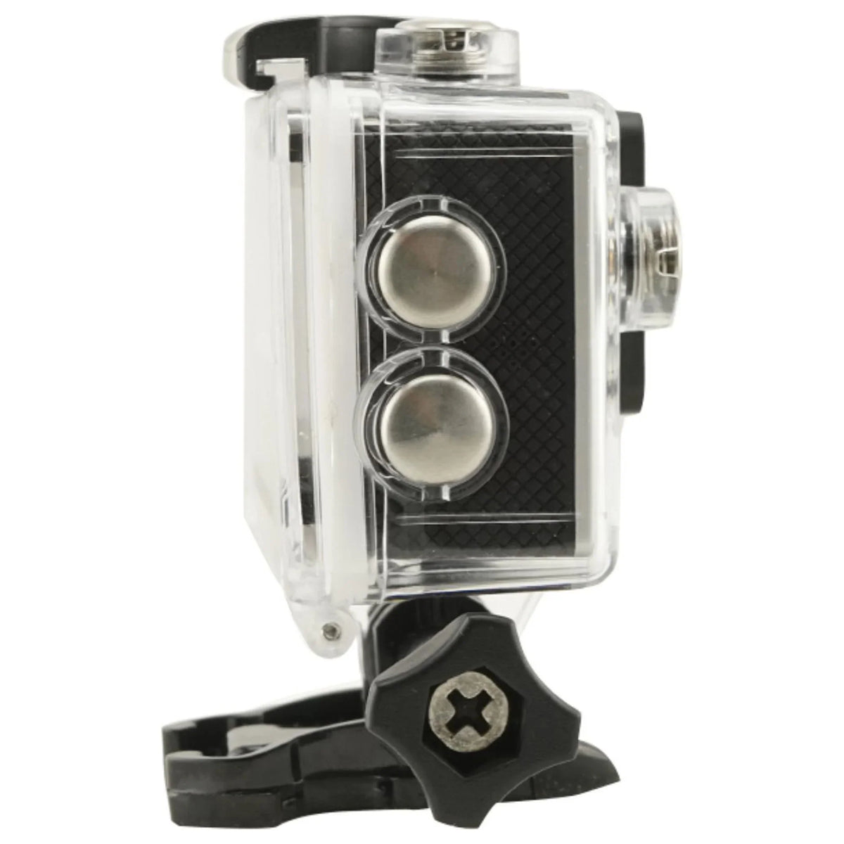 Capture Every Adventure with Our Waterproof WiFi Action Camera - 1080P Video, Clear Sound Recording, and Durable Silver Case